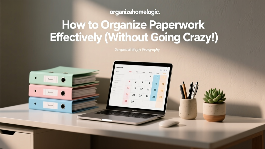 How to Organize Paperwork Effectively (Without Going Crazy)