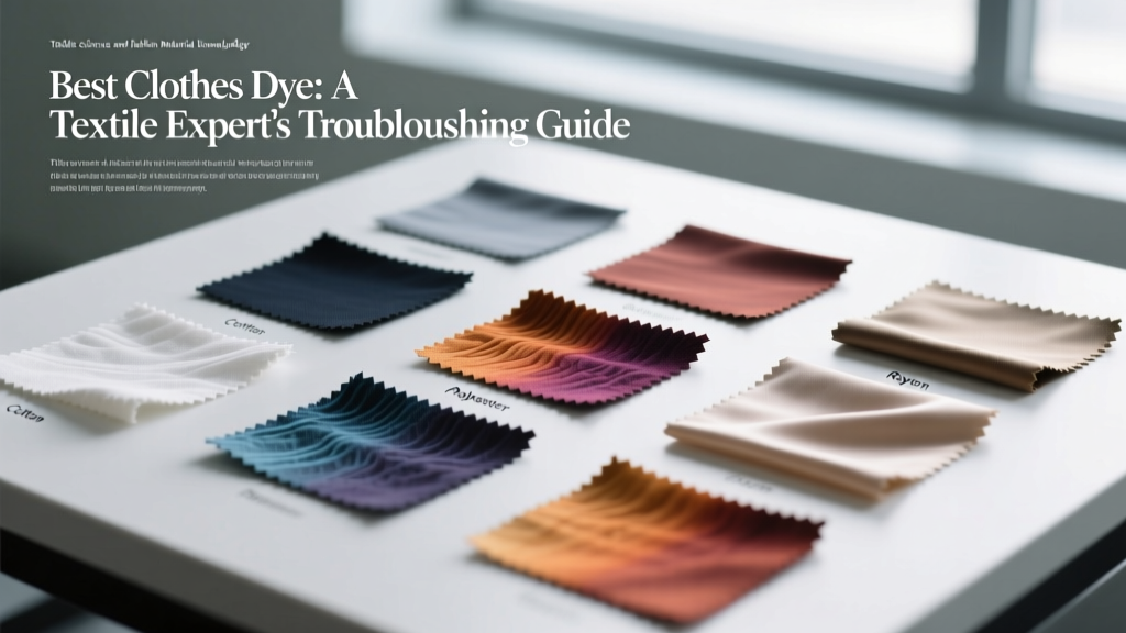 Best Clothes Dye: A Textile Expert’s Troubleshooting Guide