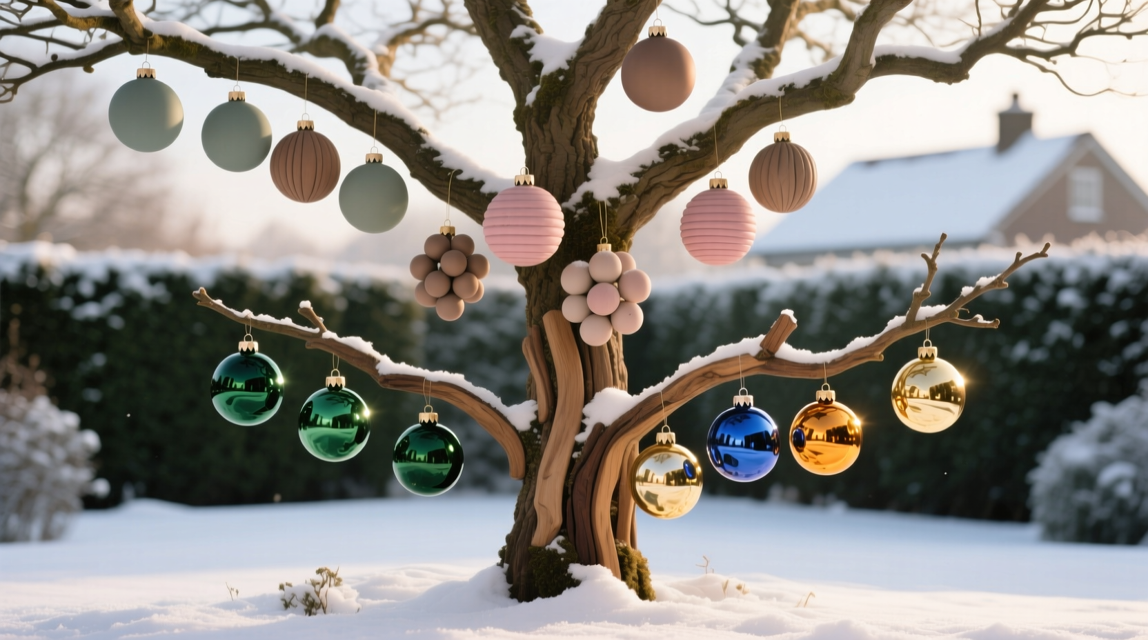 can you mix matte and glossy ornaments on the same tree