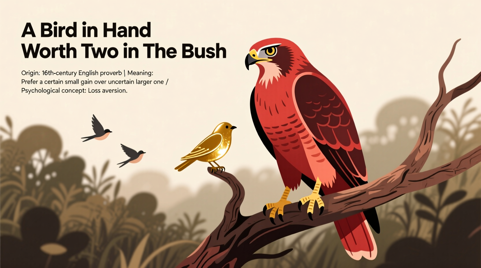 a bird in the hand worth two in the bush