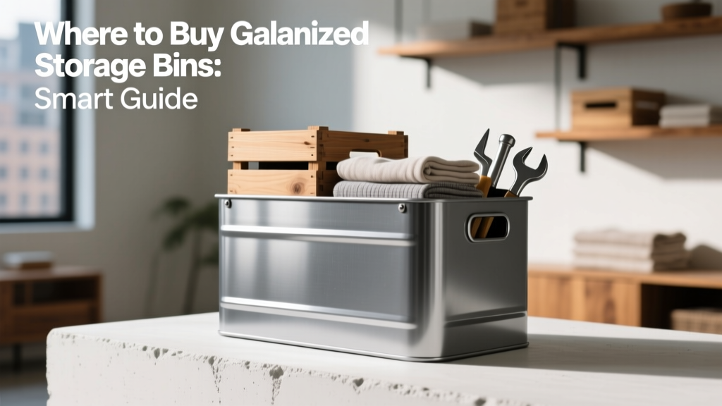 Where to Buy Galvanized Storage Bins: Smart Guide