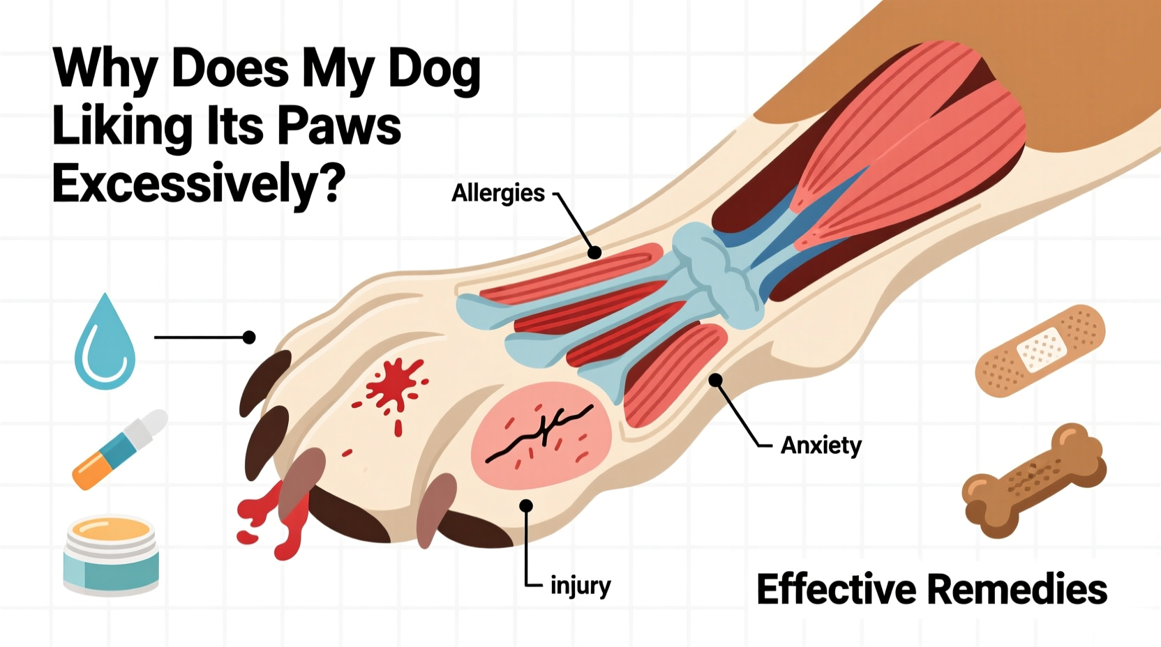 why does my dog lick its paws excessively and what remedies help