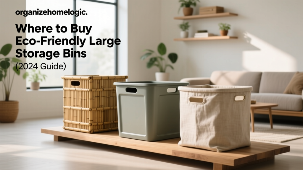 Where to Buy Eco Friendly Large Storage Bins (2024 Guide)