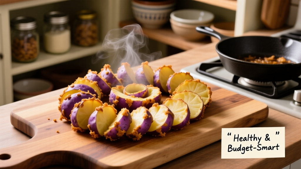 Crispy Air Fried Purple Potatoes: Healthy & Budget-Friendly