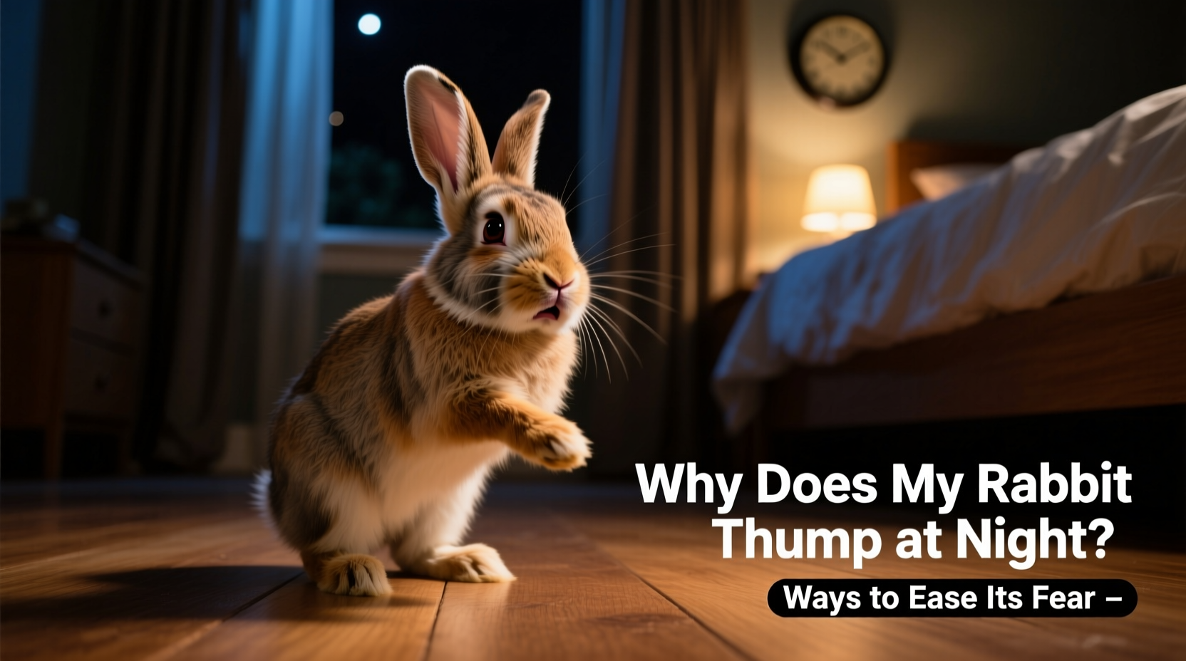 why does my rabbit thump at night and ways to ease its fear