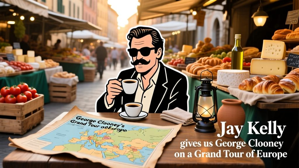 Jay Kelly Gives Us George Clooney on a Grand Tour of Europe: A Culinary Travelogue from Lake Como to Santorini