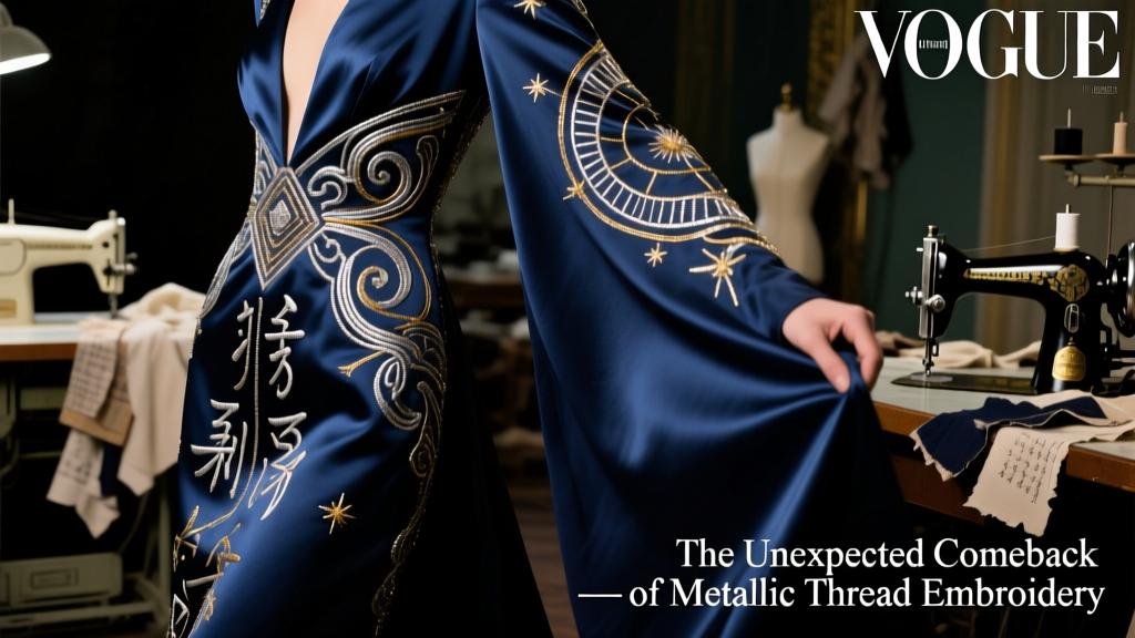 The Unexpected Comeback of Metallic Thread Embroidery