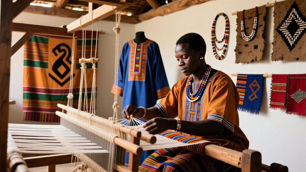 Nigerian Akwete Weaving Loom Setup And Pattern Coding