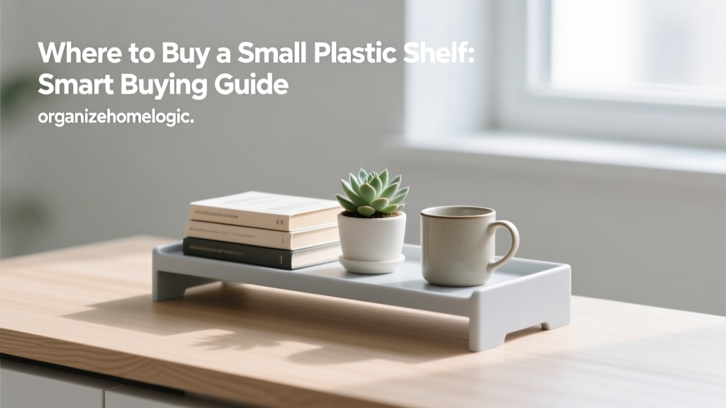 Where to Buy a Small Plastic Shelf: Smart Buying Guide
