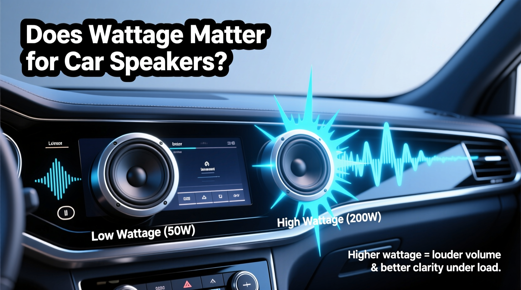 does wattage matter for car speakers