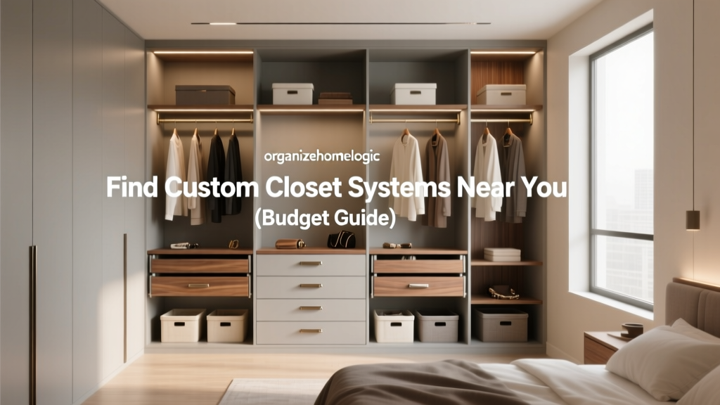 Find Custom Closet Systems Near You (Budget Guide)