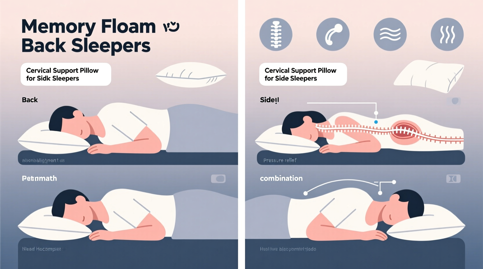 how to pick a pillow based on your sleeping position for maximum comfort