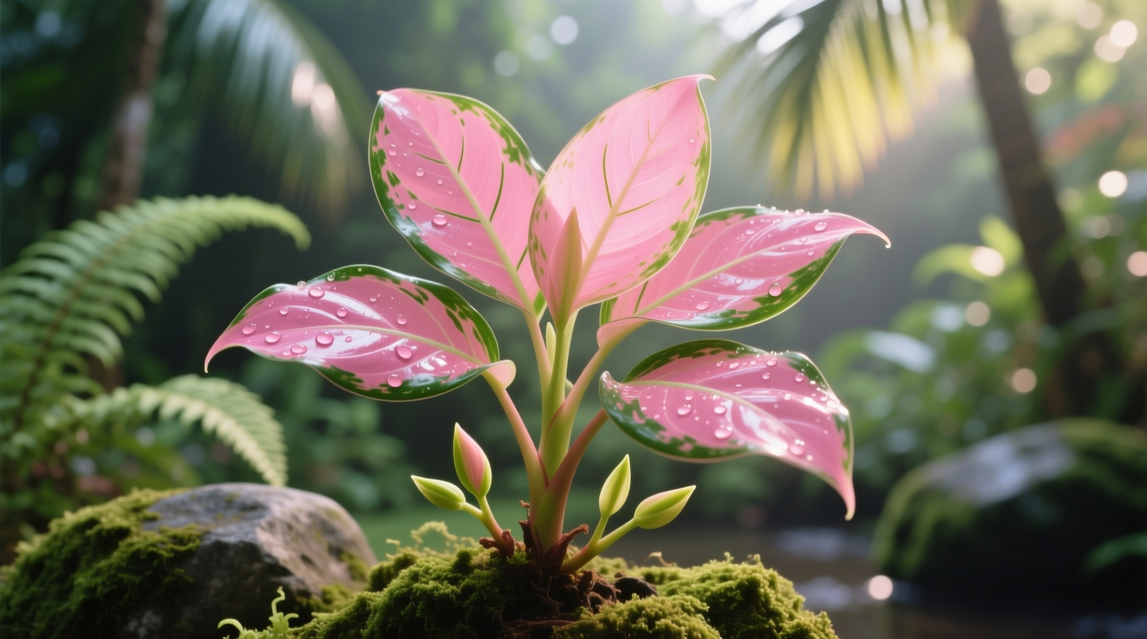aglaonema siam pink