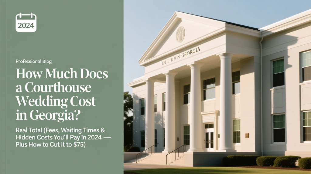 Georgia Courthouse Wedding Cost (2026)