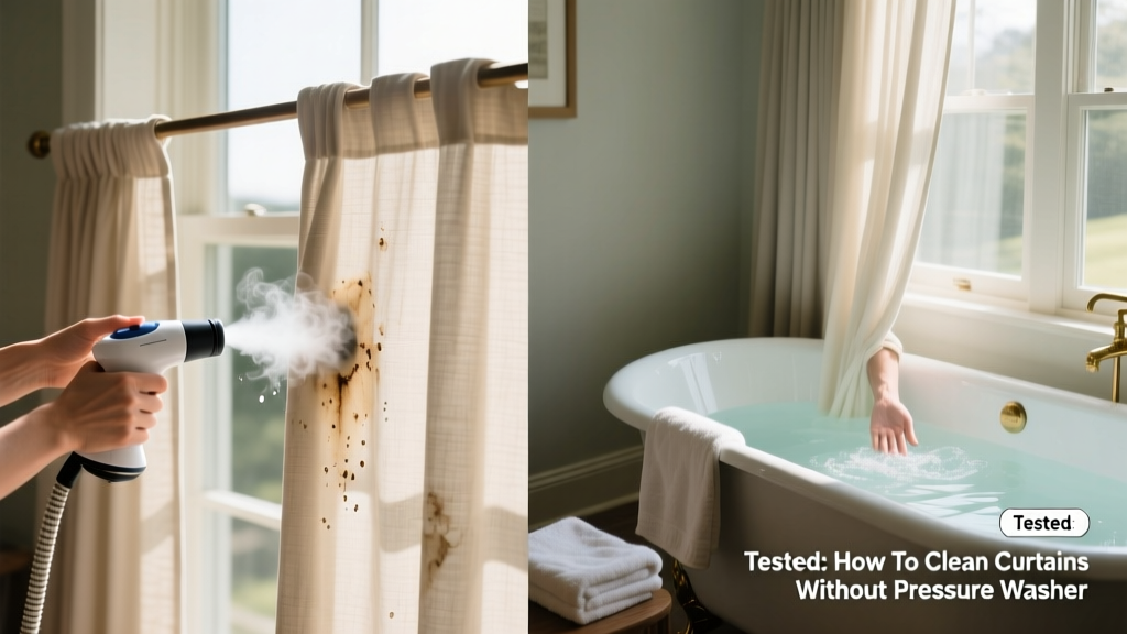 Tested: How To Clean Curtains Without Pressure Washer