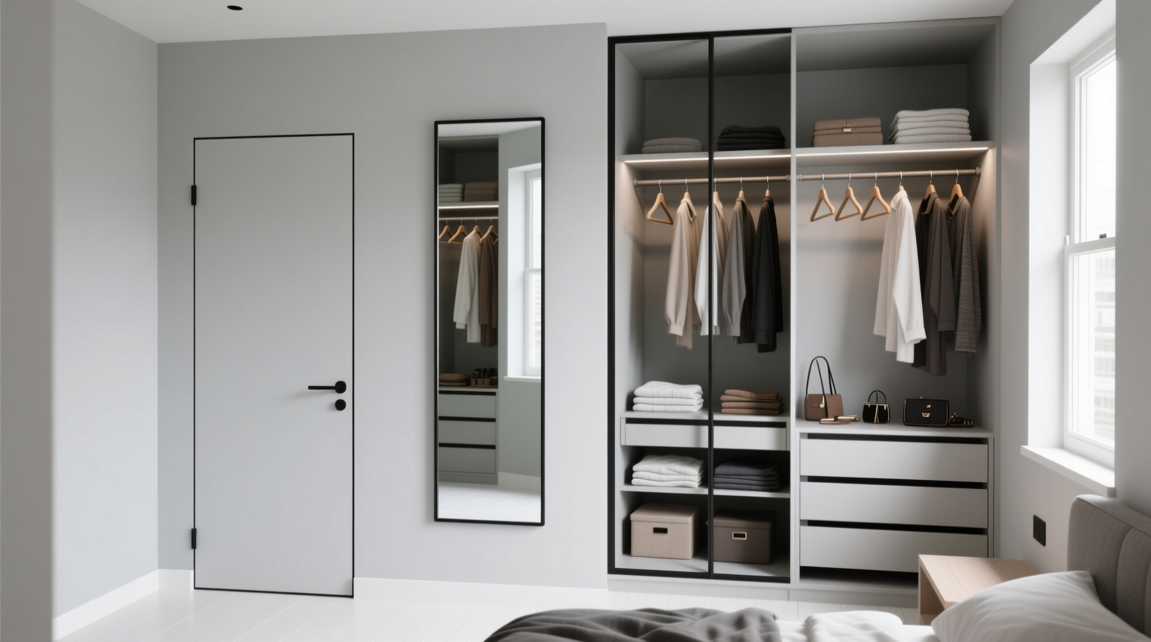 closet mirror placement tricks for real space illusion