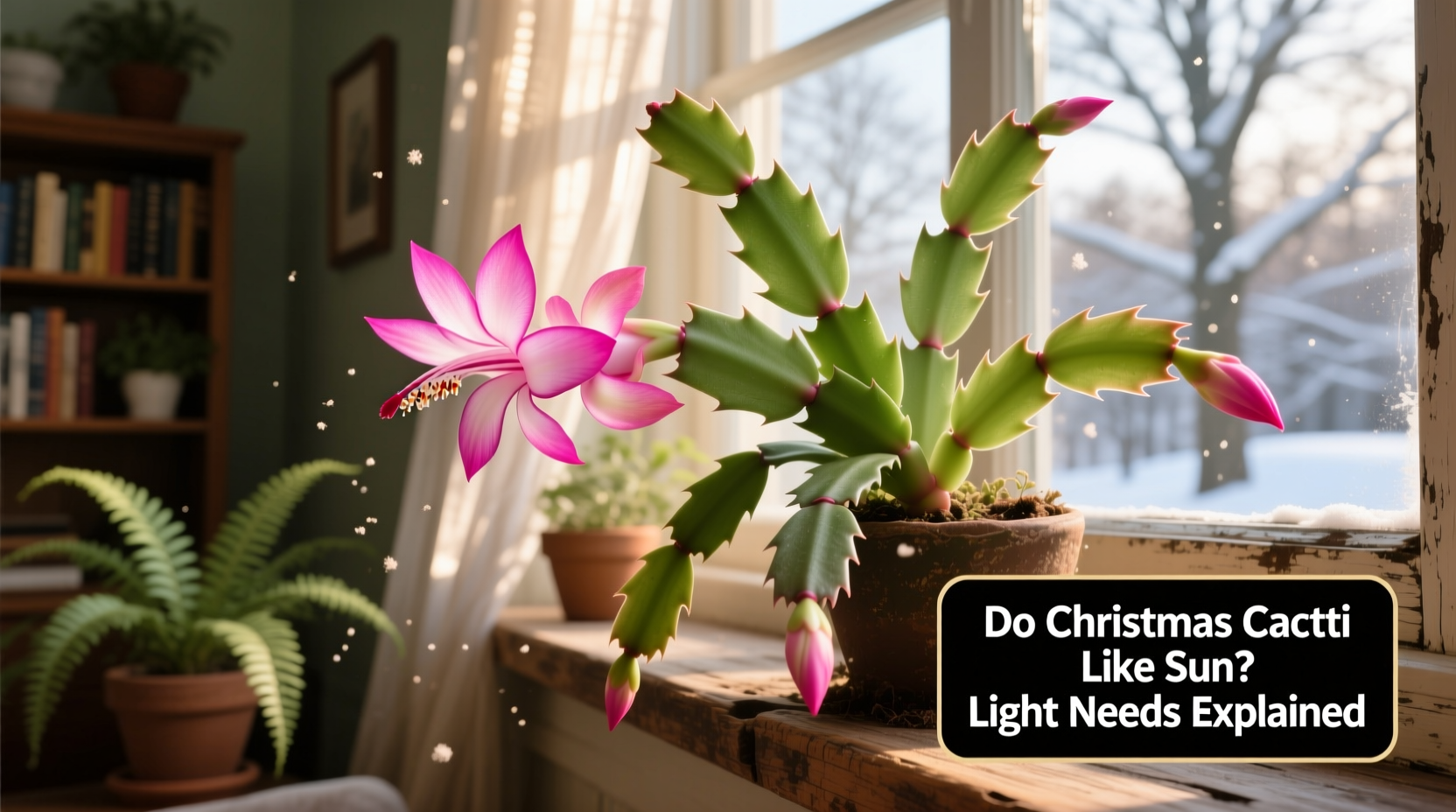 do christmas cactus like sun