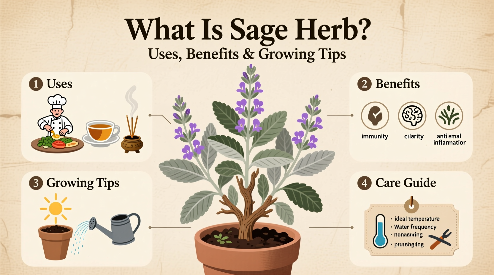 7 Sage Herb Benefits & Growing Guide | TheHomeSprouts