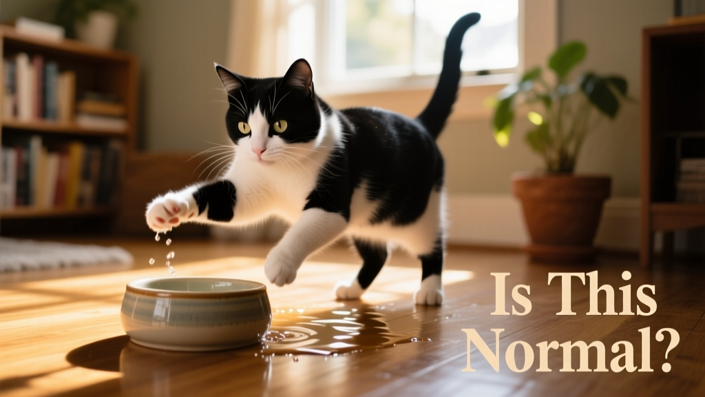 My Cat Keeps Knocking Over Their Water Bowl. Is This Normal?