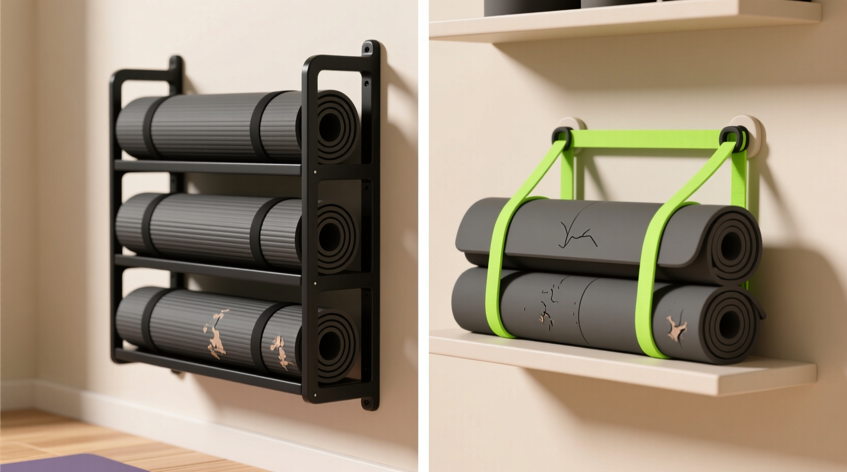 closet organization tips yoga mat storage compared