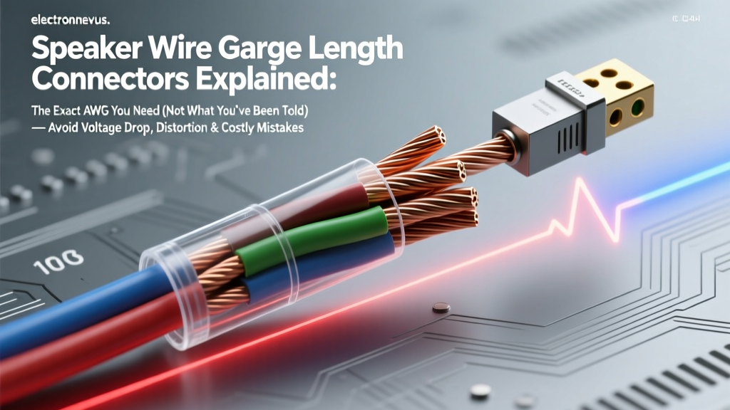 Speaker Wire Gauge Length Connectors Explained: The Exact AWG You Need (Not What You’ve Been Told) — Avoid Voltage Drop, Distortion & Costly Mistakes