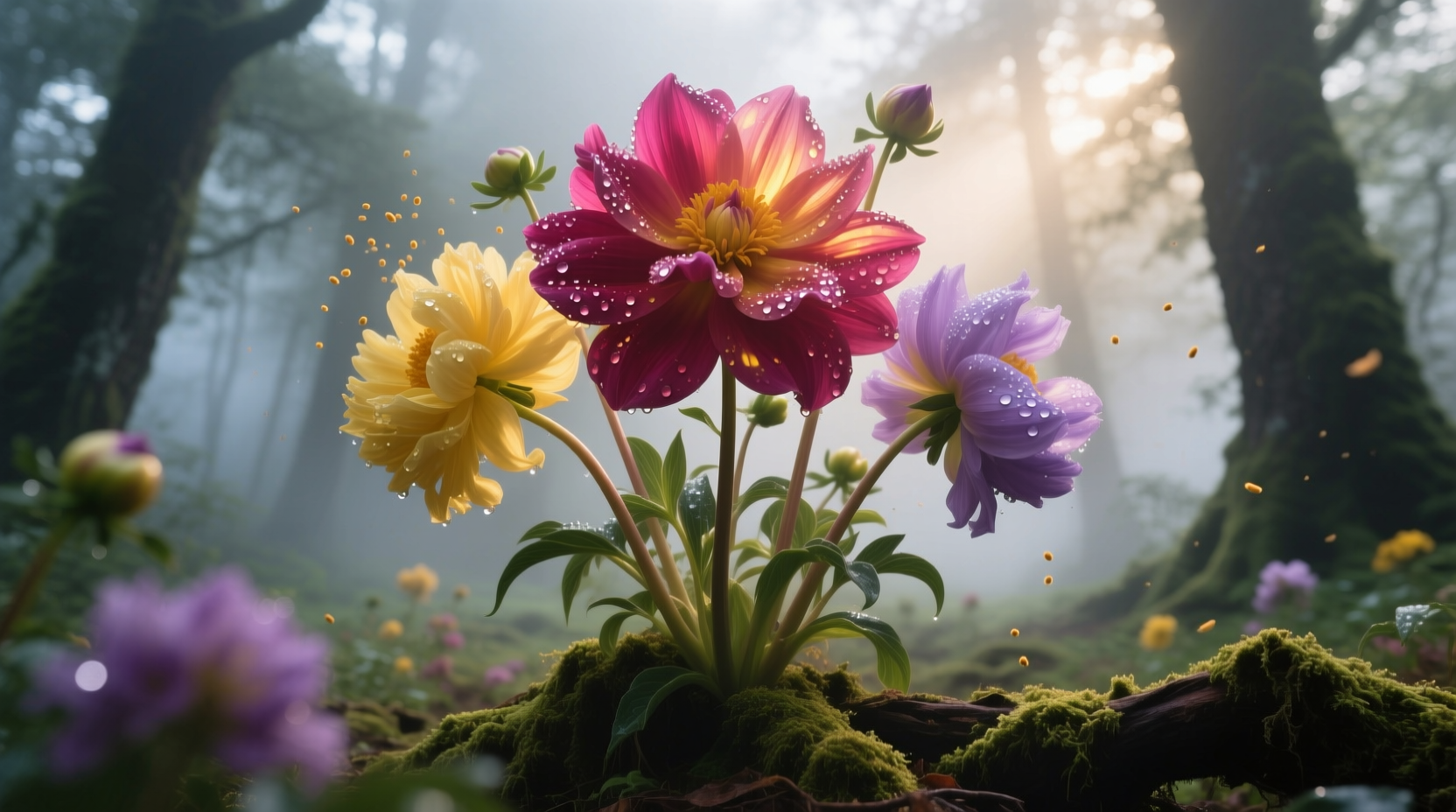 large blooming plants