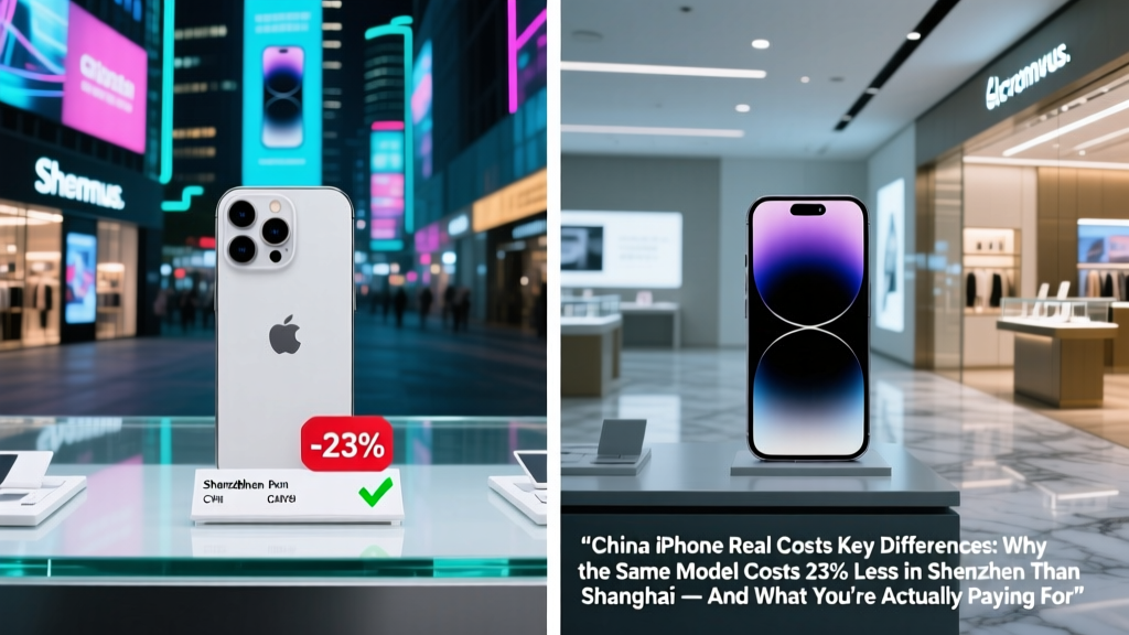 China iPhone Real Costs Key Differences: Why the Same Model Costs 23% Less in Shenzhen Than Shanghai — And What You’re Actually Paying For