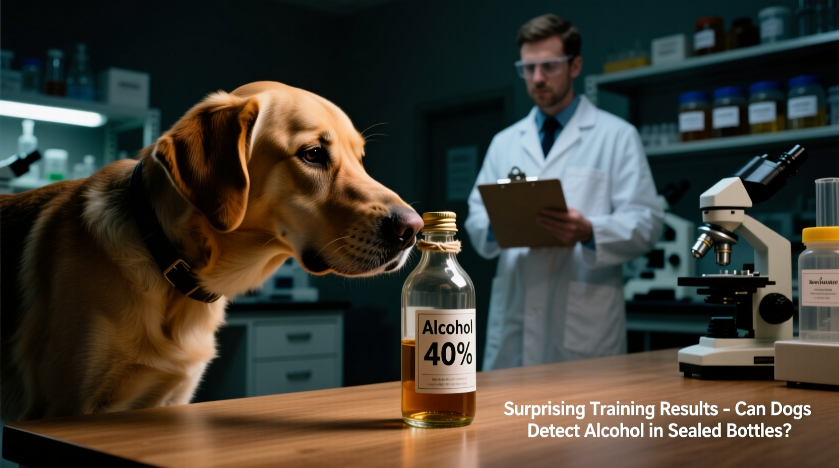 can dogs detect alcohol in sealed bottles surprising training results