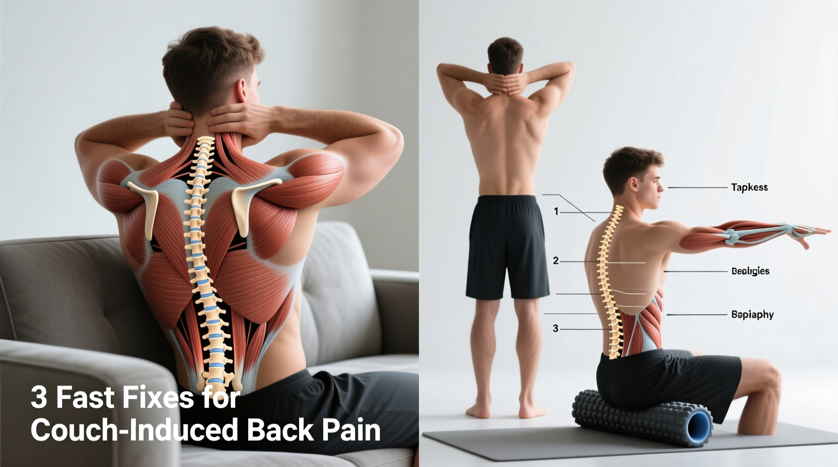 why does my back hurt after sitting on the couch fixes that help fast