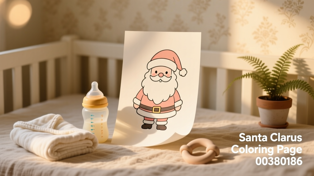 Santa Claus Coloring Pages_00380186: Developmentally Appropriate Art Activities for Infants, Toddlers, and Preschoolers