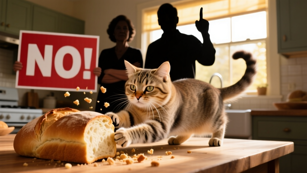 Rescue Cat Turns ‘Spicy’ After Stealing Bread Until His Parents Pull the Ultimate Move