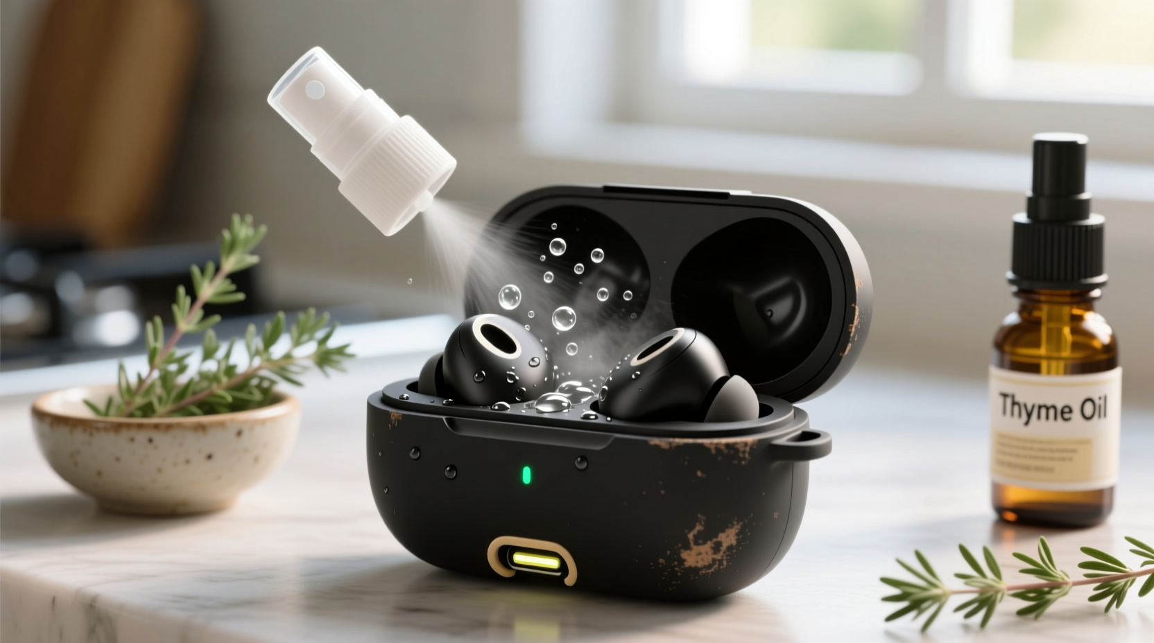 eco friendly cleaning sanitize earbud cases safely