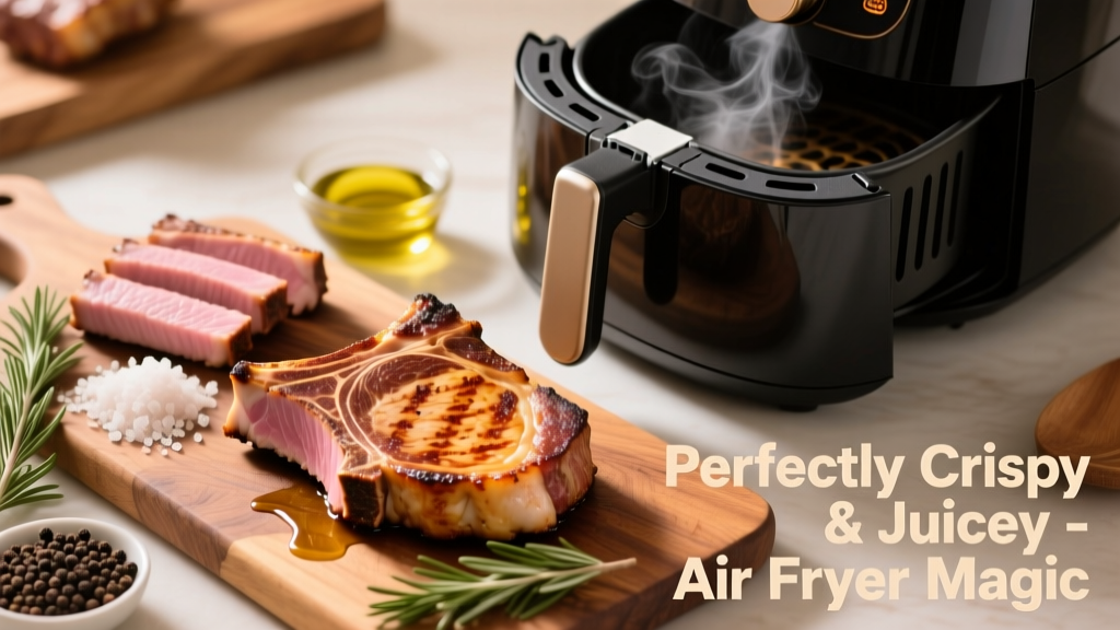 How to Air Fry Pork Ribeye Chops Perfectly (Crispy & Juicy)
