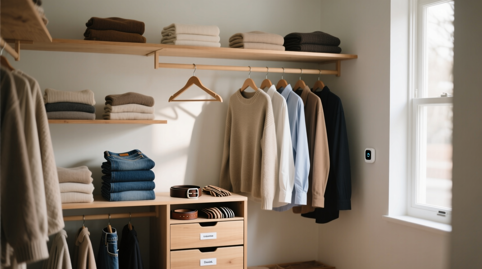 closet organization tips skip the sensors