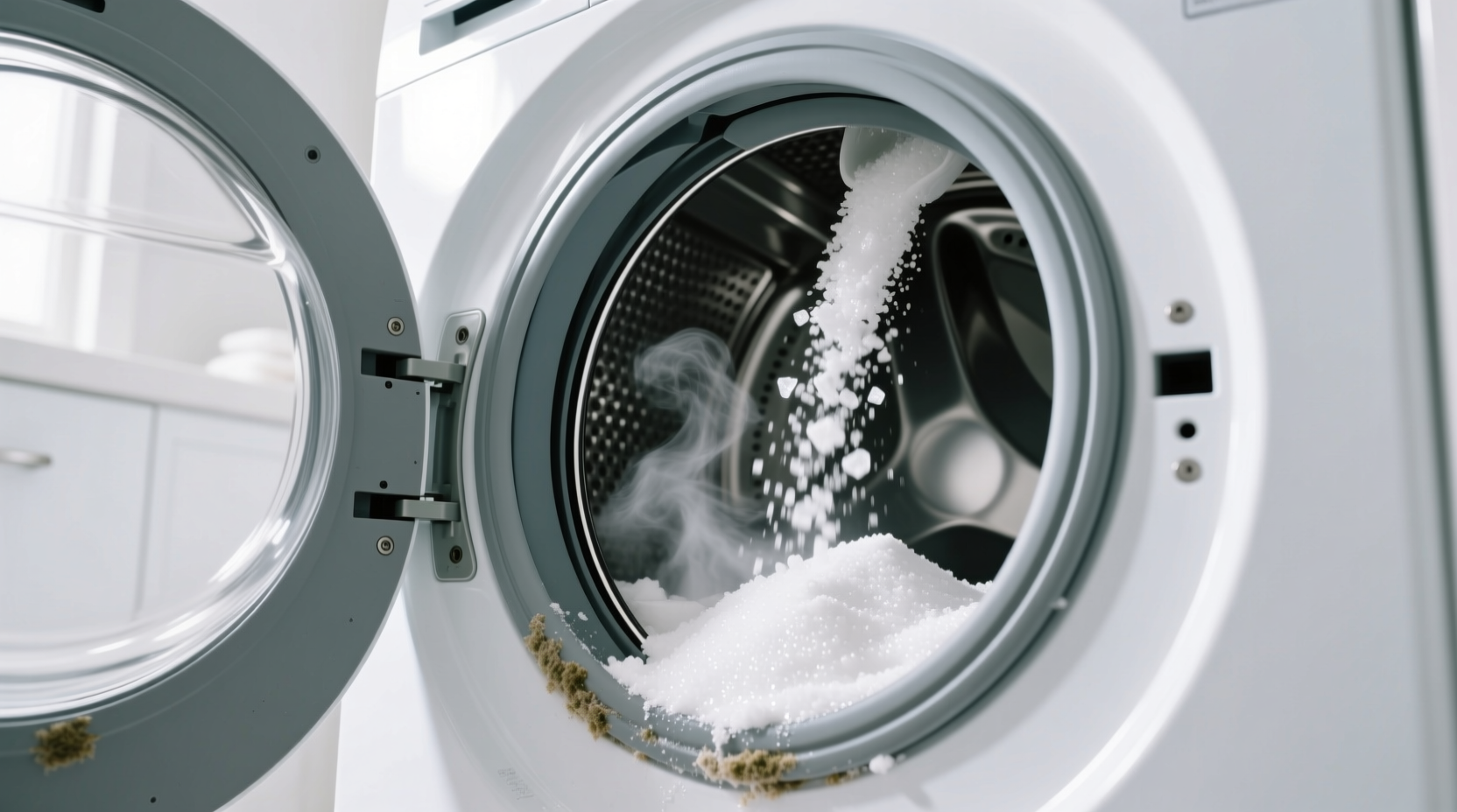 deep clean front load washer with baking soda