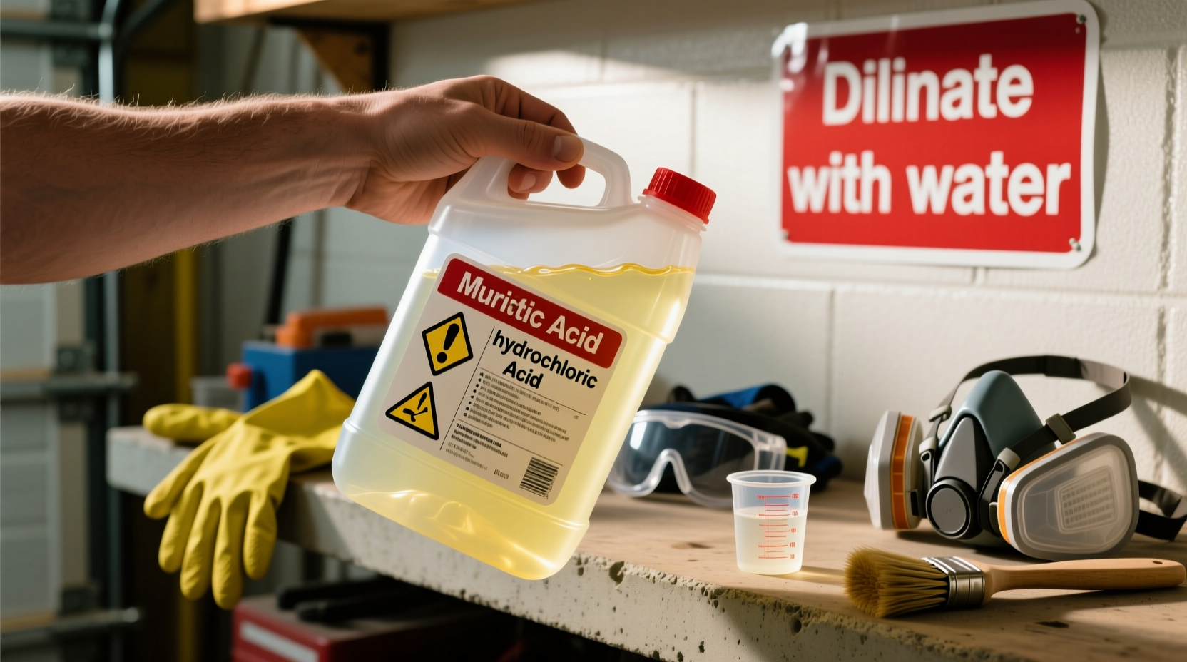 how to use muriatic acid