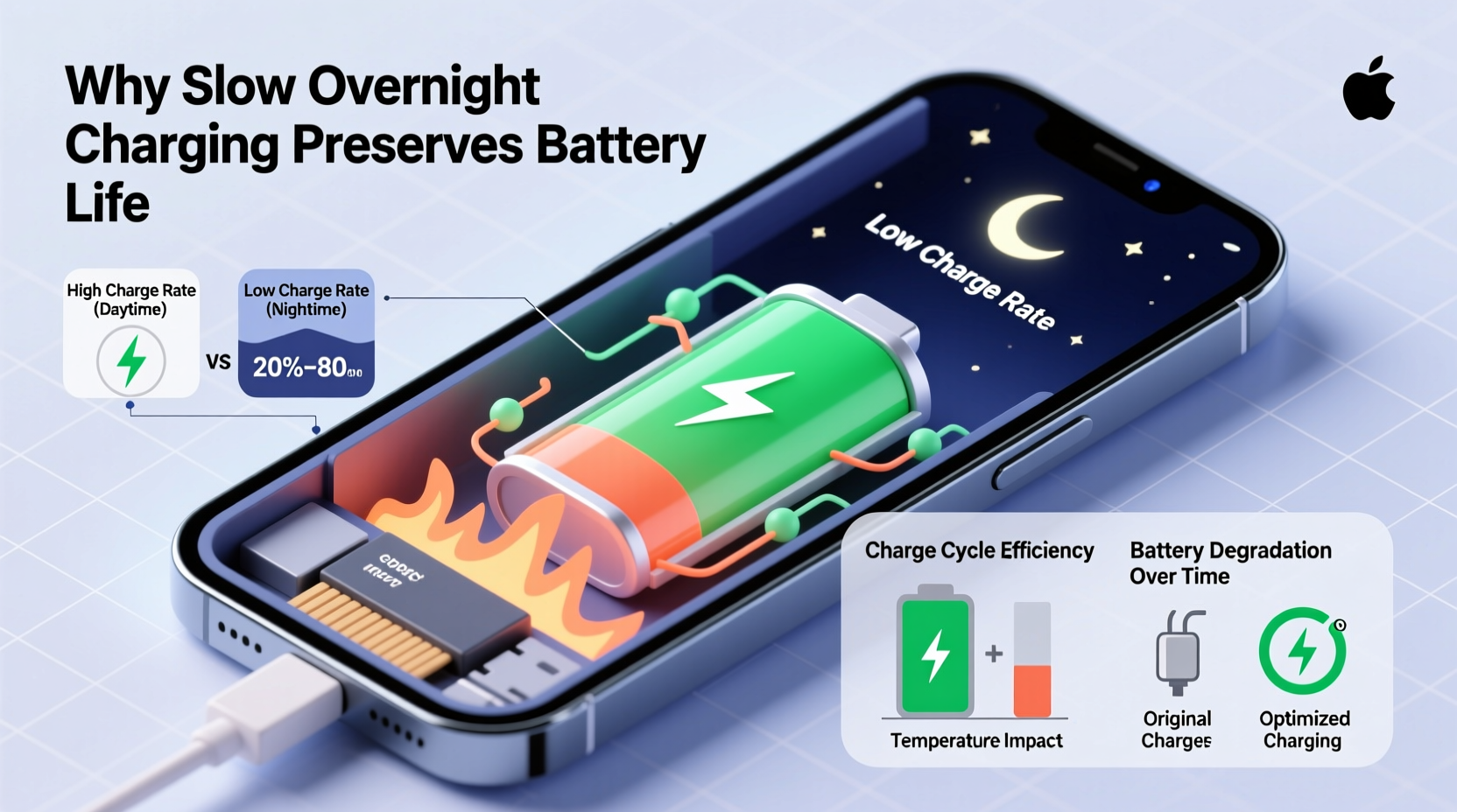 why does my phone charge slower overnight and how to optimize battery longevity