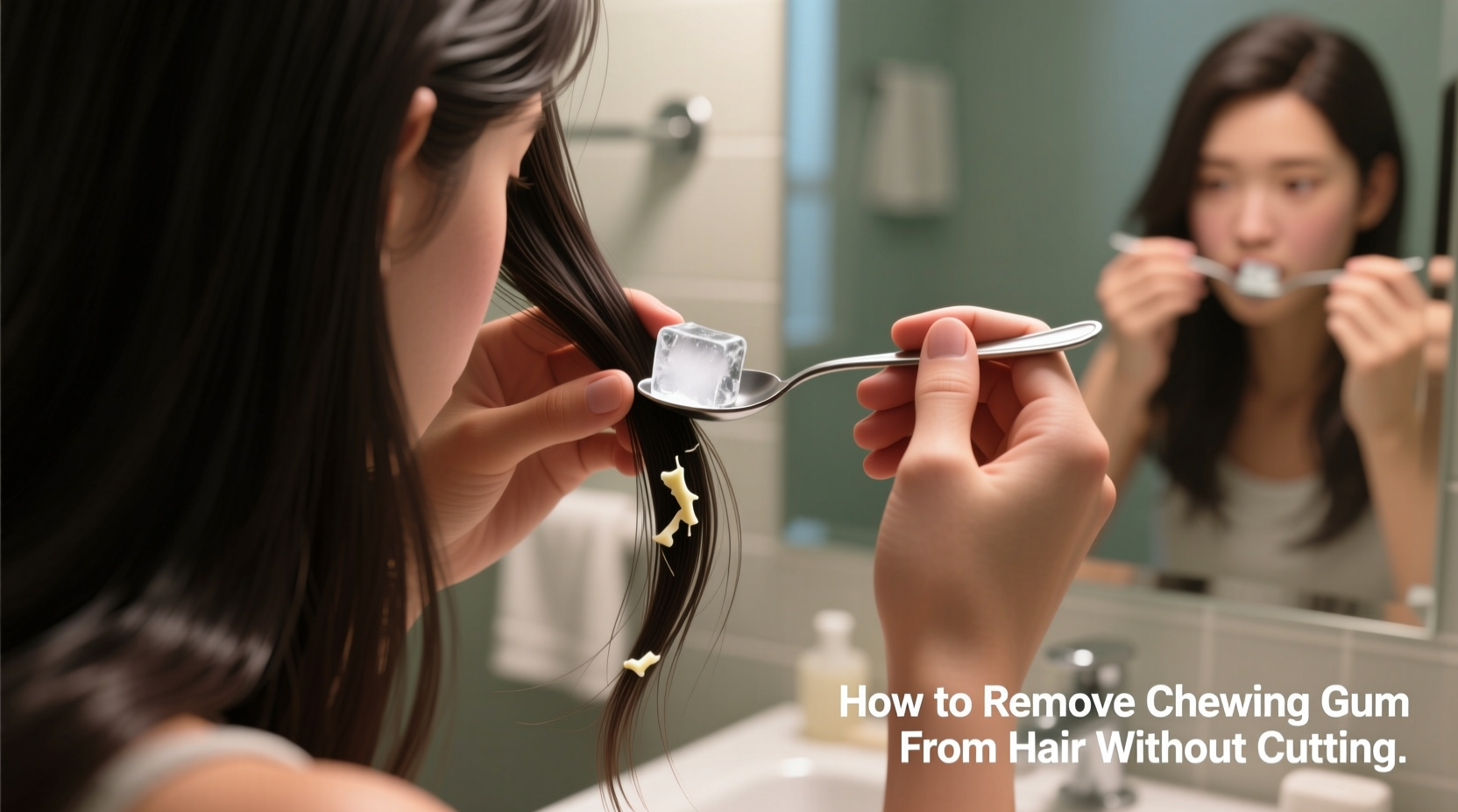 how to remove chewing gum from hair without cutting it out