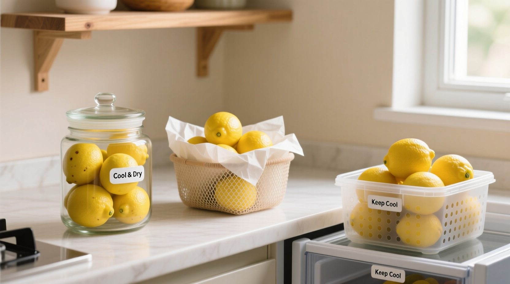 how to store lemons