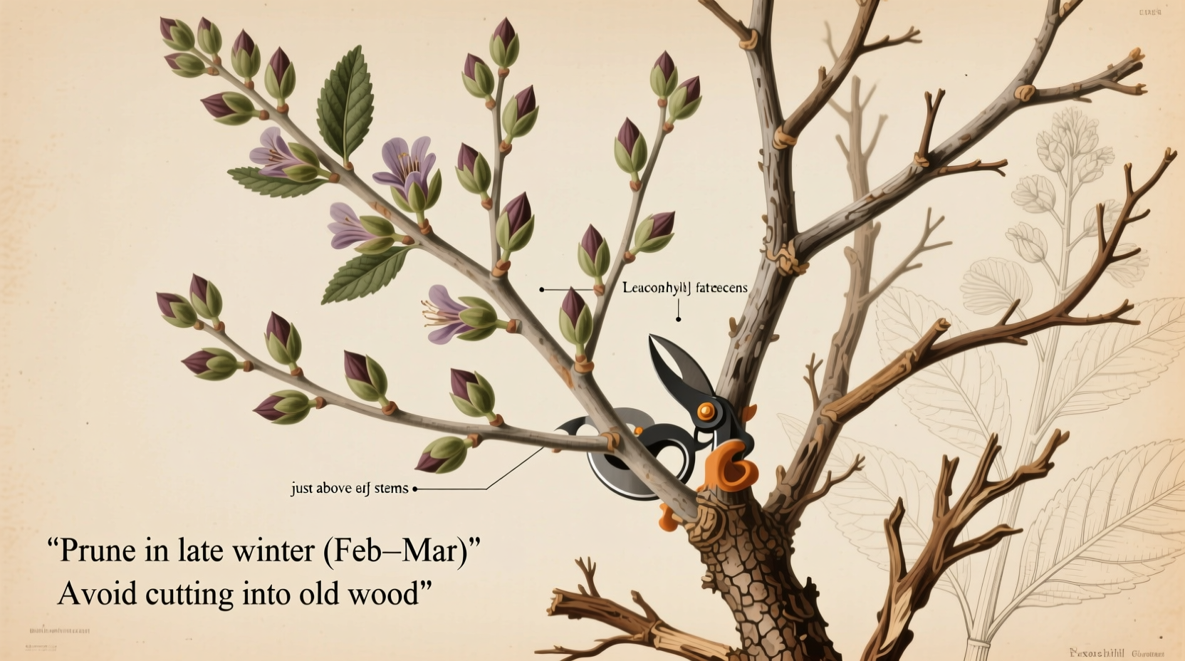 when to prune texas sage