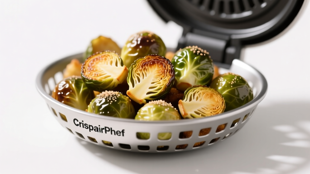 Perfect Air Fried Brussels Sprouts in Pampered Chef