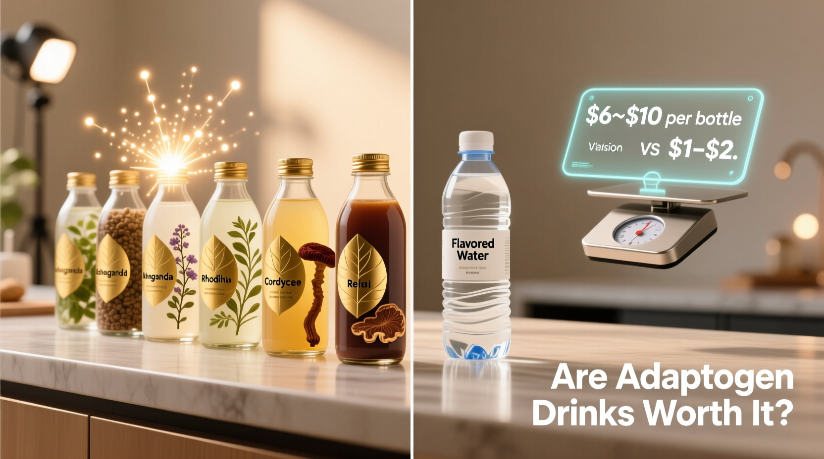 are adaptogen drinks worth the price or just fancy flavored water