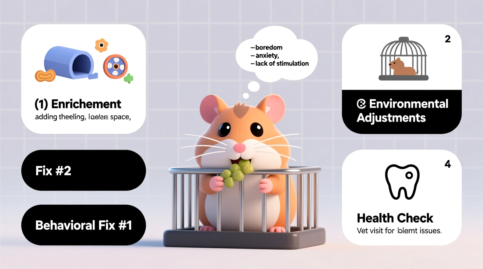 why does my hamster chew the cage bars behavioral fixes that work