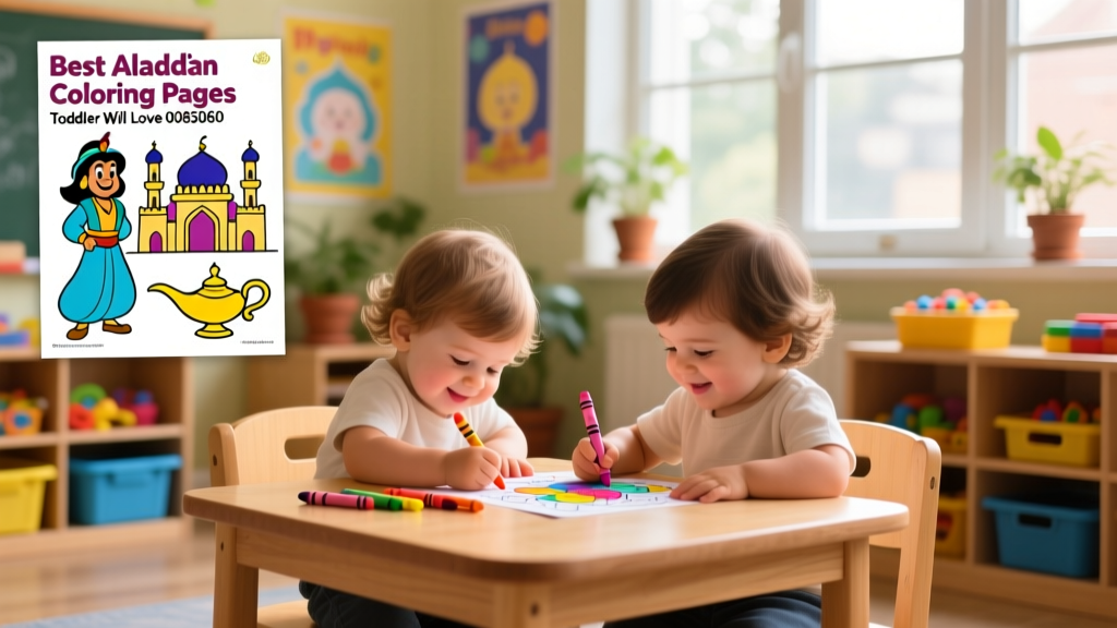 Best Aladdin Coloring Pages Toddlers Will Love: Developmentally Appropriate, Screen-Free Fun for Ages 2–4