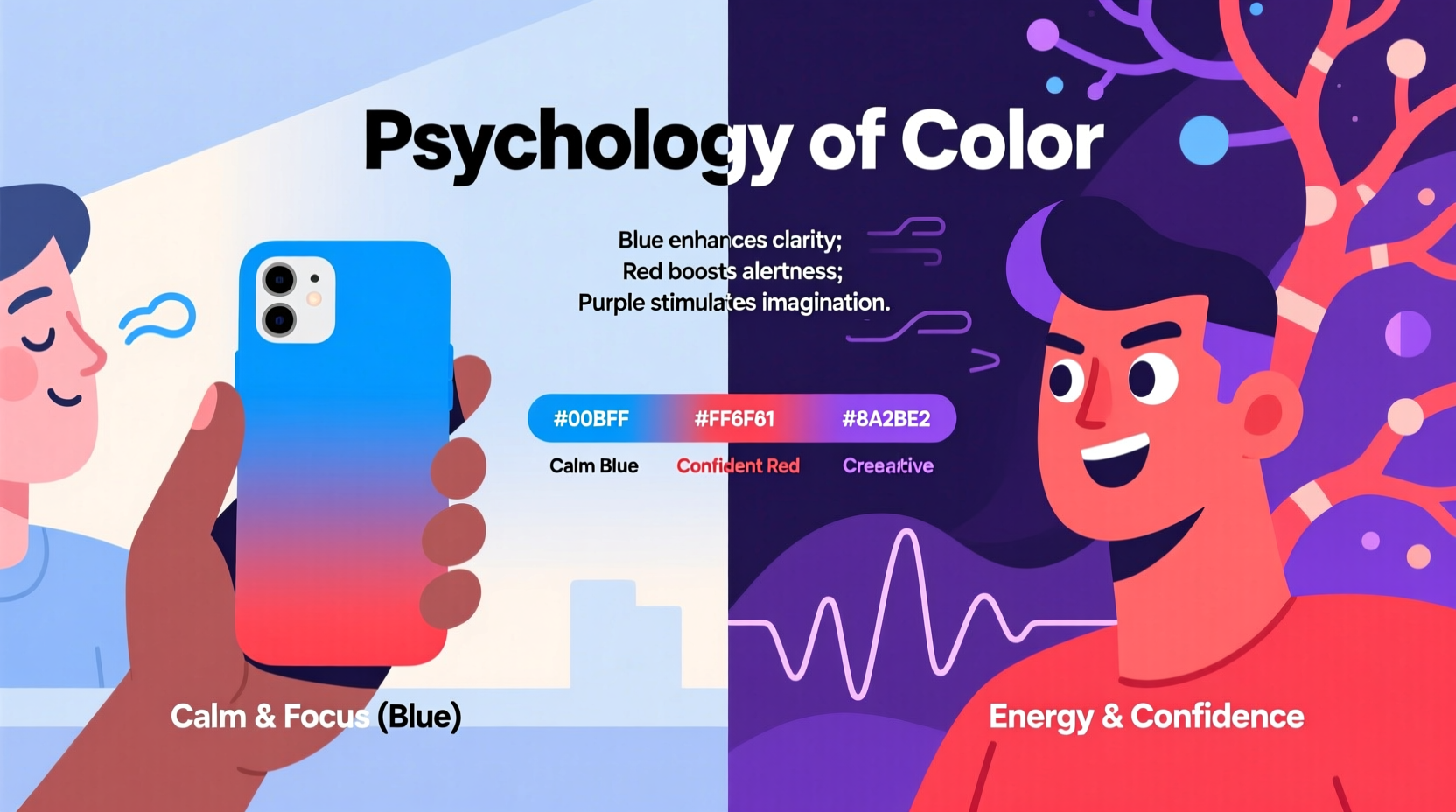 psychology of color how your phone case shade affects mood and perception