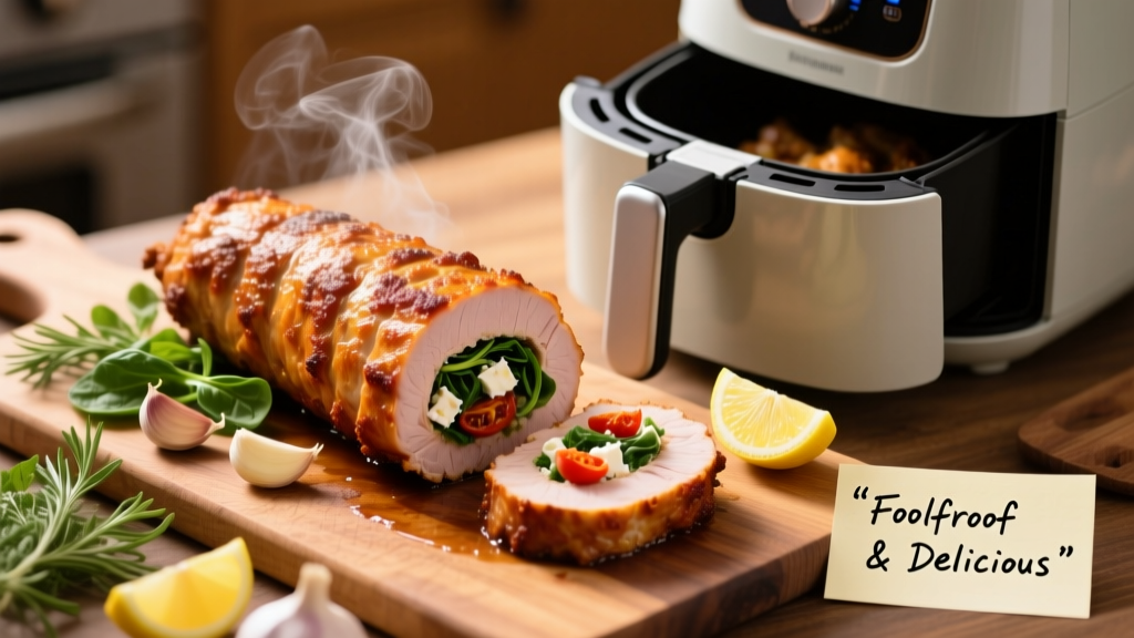 Air Fry Stuffed Pork Tenderloin: Crispy & Juicy
