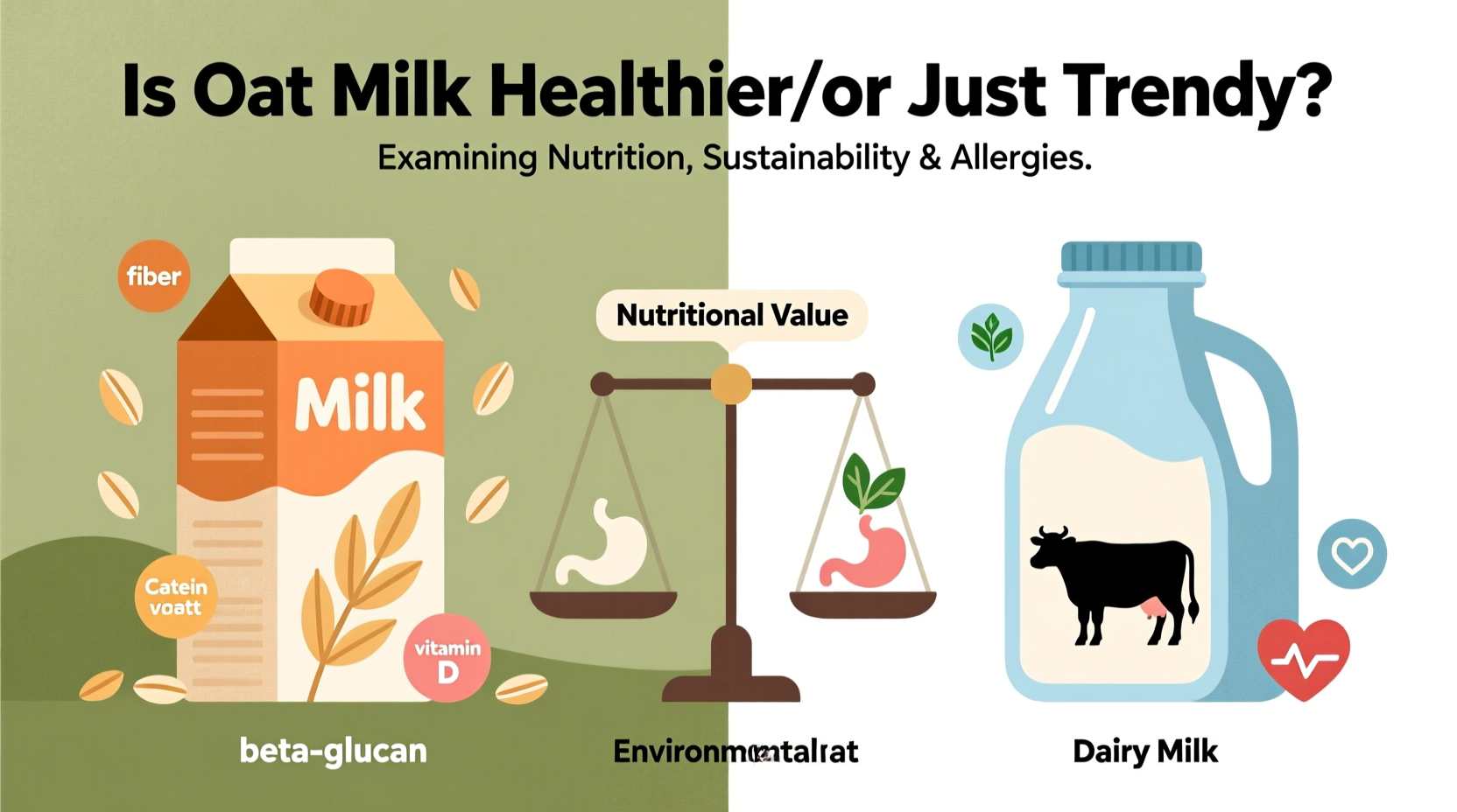 is oat milk actually healthier than dairy or just trendier