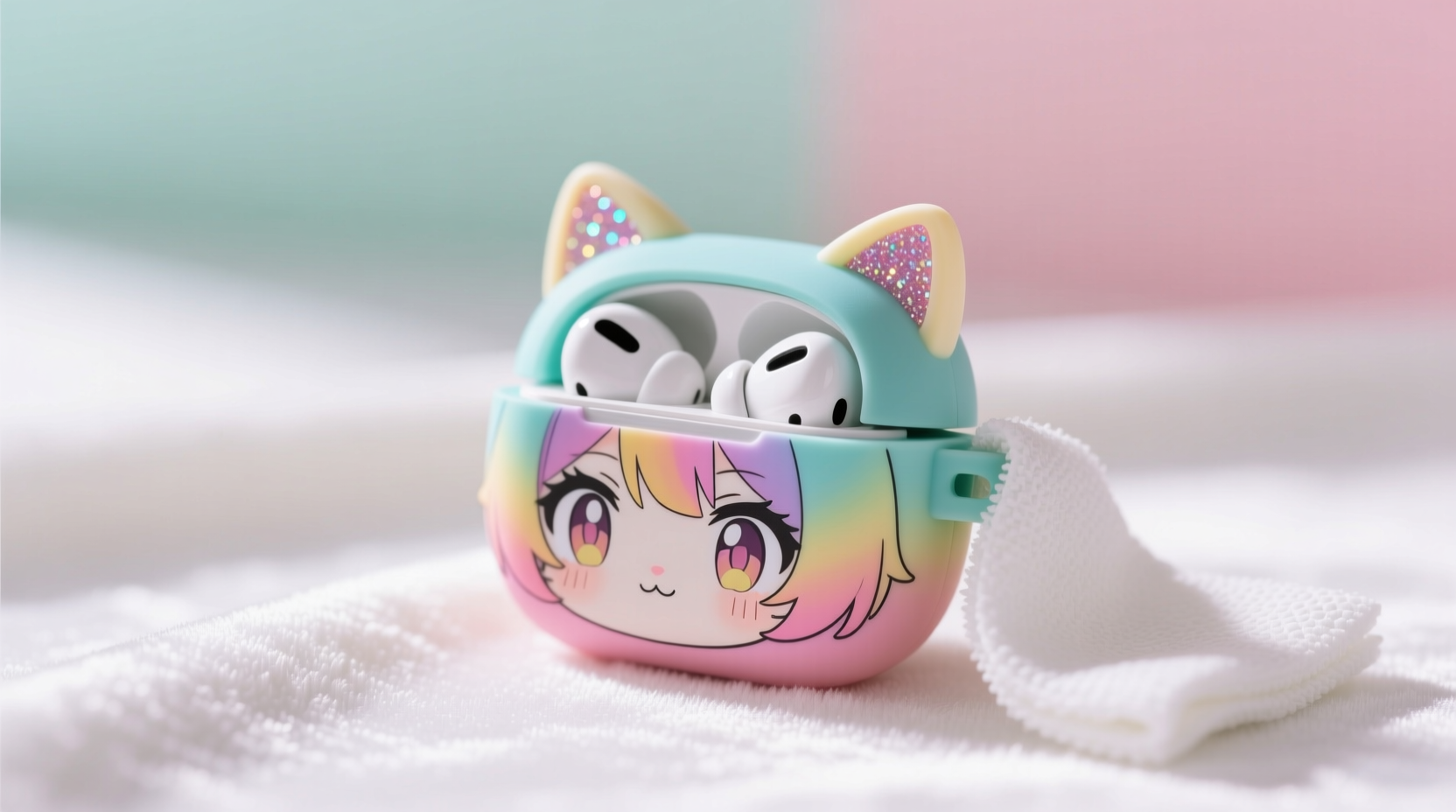 how to clean silicone anime earbud cases safely