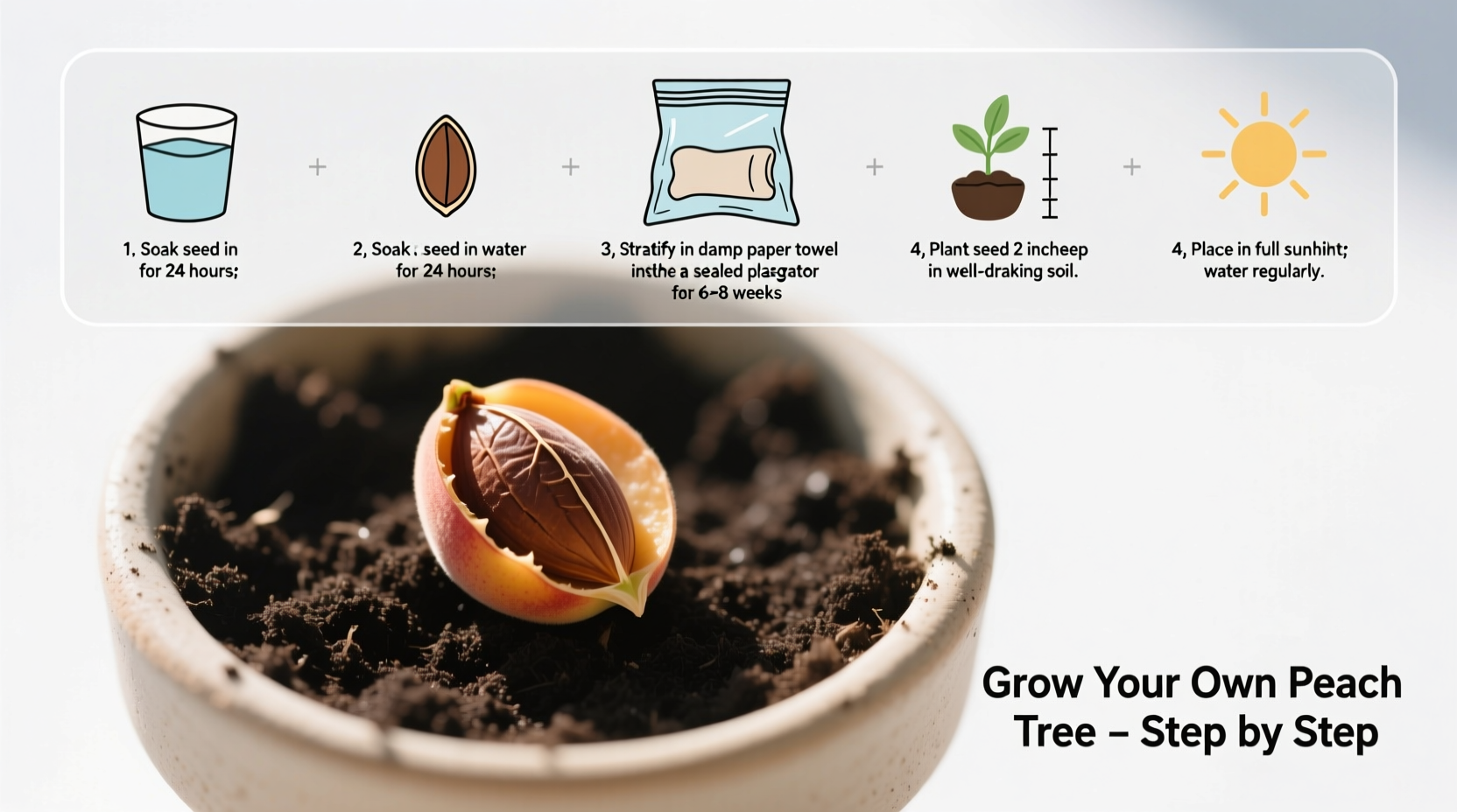How to Grow a Peach Seed: Step-by-Step Guide