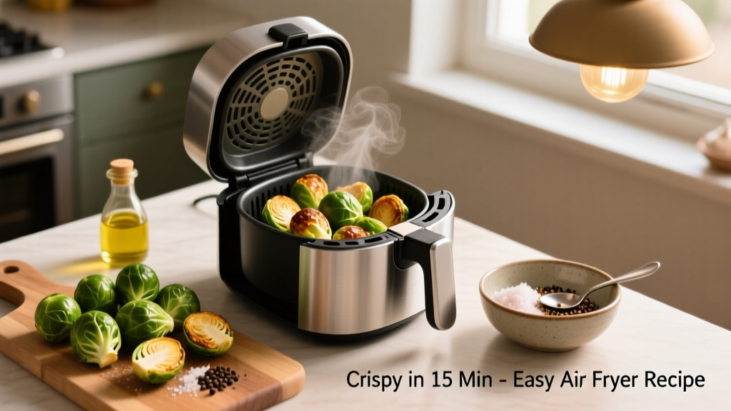 Crispy Air Fryer Brussels Sprouts in 15 Minutes